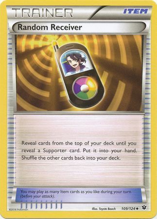 Random Receiver - 109/124 - Uncommon XY: Fates Collide Singles