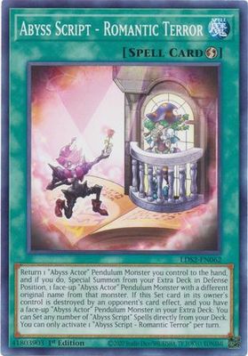 Abyss Script - Romantic Terror - LDS2-EN062 - Common 1st Edition Legendary Duelists: Season 2 [LDS2] 1st Edition Singles