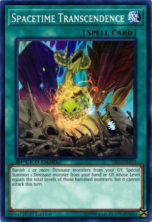 Spacetime Transcendence - SS03-ENA19 - Common 1st Edition Speed Duel Starter Decks: Ultimate Predators Singles