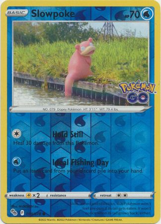 Slowpoke - 019/078 - Common Reverse Holo Pokemon Go Reverse Holo Singles