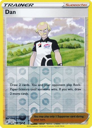 Dan - 158/192 - Uncommon Reverse Holo Sword &amp; Shield: Rebel Clash Reverse Holo Singles