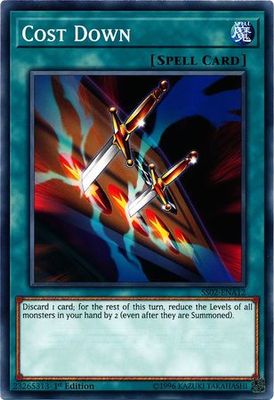 Cost Down - SS02-ENA12 - Common 1st Edition Speed Duel Starter Decks: Duelists of Tomorrow Singles