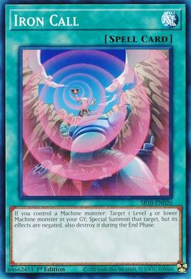 Iron Call - SR10-EN026 - Common 1st Edition Structure Deck: Mechanized Madness 1st Edition Singles
