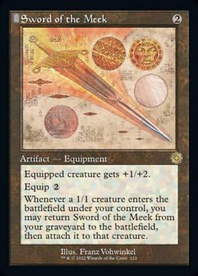Sword of the Meek 122 - Retro Frame Schematic Retro Artifact Singles
