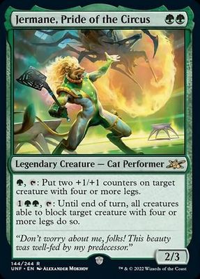 Jermane, Pride of the Circus 144/244 Unfinity Singles