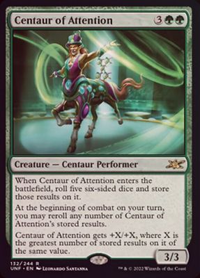 Centaur of Attention 132/244 - Foil Unfinity Foil Singles