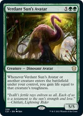 Verdant Sun&#39;s Avatar - Commander 2021 (C21) Commander 2021
