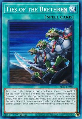 Ties of the Brethren - SR10-EN030 - Common 1st Edition Structure Deck: Mechanized Madness 1st Edition Singles