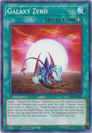 Galaxy Zero - LDS2-EN055 - Common 1st Edition Legendary Duelists: Season 2 [LDS2] 1st Edition Singles
