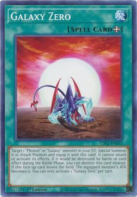 Galaxy Zero - LDS2-EN055 - Common 1st Edition Legendary Duelists: Season 2 [LDS2] 1st Edition Singles