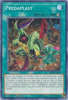 Predaplast - MP19-EN231 - Common 1st Edition Yu-Gi-Oh! 2019 Mega-Tins: Gold Sarcophagus Tin Mega Pack Singles