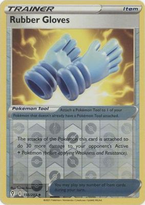 Rubber Gloves - 156/203 - Uncommon Reverse Holo Sword &amp; Shield: Evolving Skies Reverse Holo Singles
