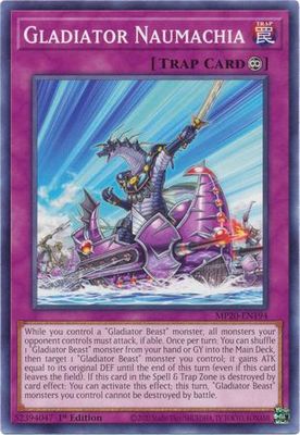 Gladiator Naumachia - MP20-EN194 - Common 1st Edition 2020 Mega-Tin: Lost Memories 1st Edition Singles