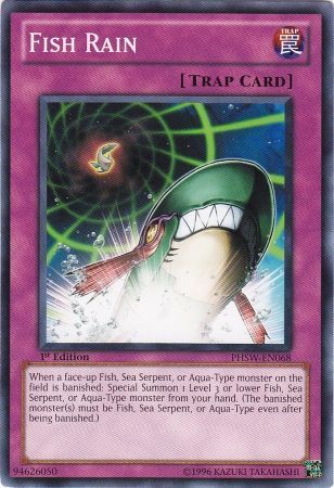 Fish Rain - PHSW-EN068 - Common 1st Edition Photon Shockwave 1st Edition Singles