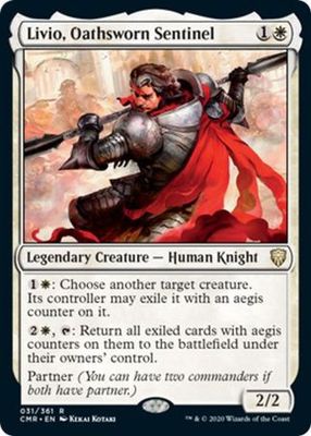 Livio, Oathsworn Sentinel 031/361 Commander Legends Singles