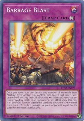 Barrage Blast - LDS2-EN126 - Common 1st Edition Legendary Duelists: Season 2 [LDS2] 1st Edition Singles