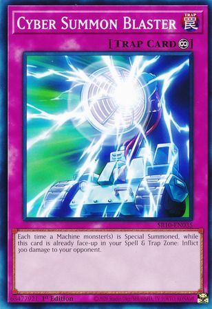 Cyber Summon Blaster - SR10-EN035 - Common 1st Edition Structure Deck: Mechanized Madness 1st Edition Singles
