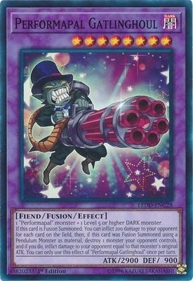 Performapal Gatlinghoul - LEDD-ENC28 - Common 1st Edition Legendary Dragon Decks Singles