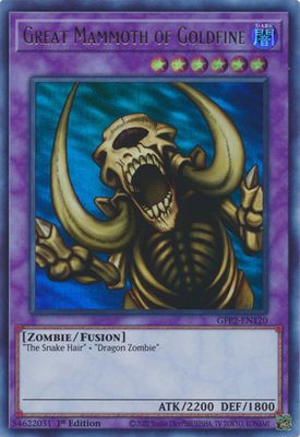 Great Mammoth of Goldfine - GFP2-EN120 - Ultra Rare 1st Edition Ghosts From The Past: The 2nd Haunting 1st Edition Singles