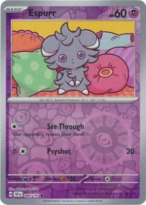 Espurr - 084/191 - Common Reverse Holo Scarlet &amp; Violet: Surging Sparks Reverse Singles