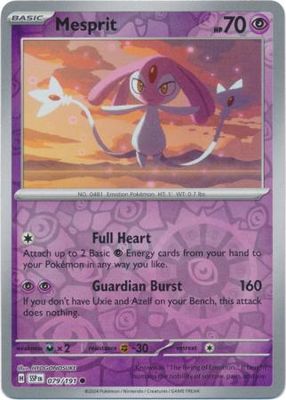 Mesprit - 079/191 - Common Reverse Holo Scarlet &amp; Violet: Surging Sparks Reverse Singles