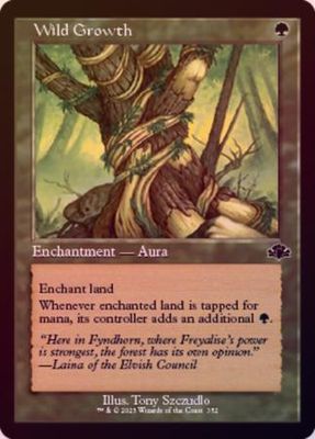 Wild Growth 352 - Retro Frame Foil Dominaria Remastered Collector Booster Foil Singles