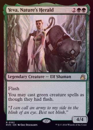 Yeva, Nature&#39;s Herald 0162 - Foil Ravnica Remastered Foil Singles