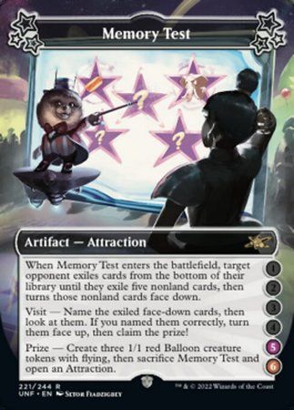 Memory Test (5-6) 221/244 Unfinity Singles