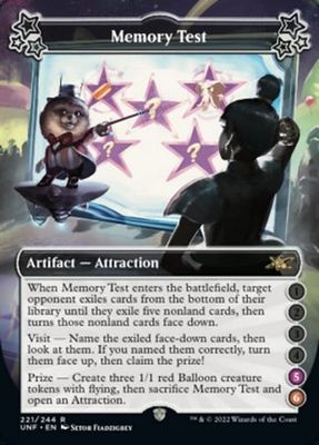 Memory Test (5-6) 221/244 Unfinity Singles