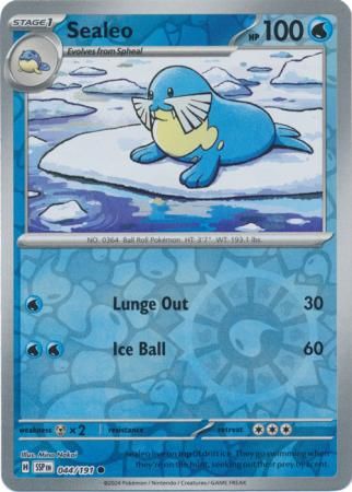 Sealeo - 044/191 - Common Reverse Holo Scarlet &amp; Violet: Surging Sparks Reverse Singles