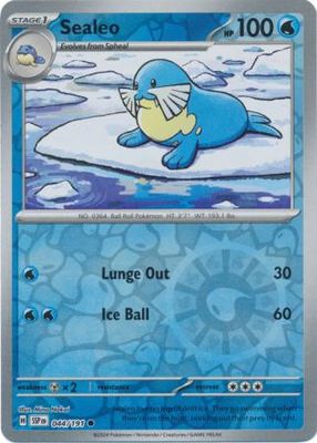 Sealeo - 044/191 - Common Reverse Holo Scarlet &amp; Violet: Surging Sparks Reverse Singles