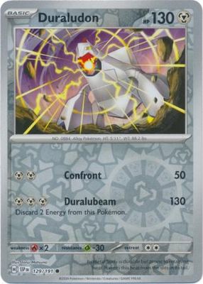 Duraludon - 129/191 - Common Reverse Holo Scarlet &amp; Violet: Surging Sparks Reverse Singles