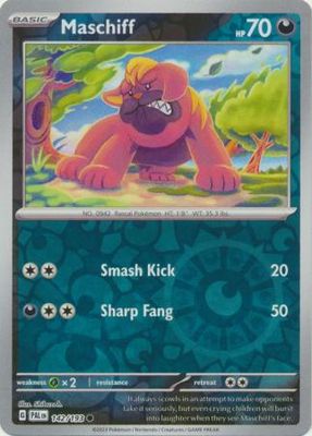 Maschiff - 142/193 - Common Reverse Holo Scarlet &amp; Violet: Paldea Evolved Reverse Holo Singles