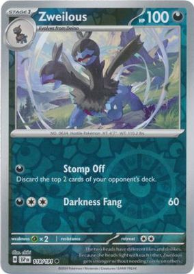 Zweilous - 118/191 - Common Reverse Holo Scarlet &amp; Violet: Surging Sparks Reverse Singles