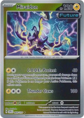 Miraidon - 069/191 - Uncommon Reverse Holo Scarlet &amp; Violet: Surging Sparks Reverse Singles