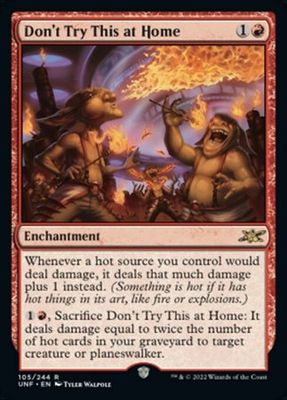 Don&#39;t Try This at Home 105/244 Unfinity Singles