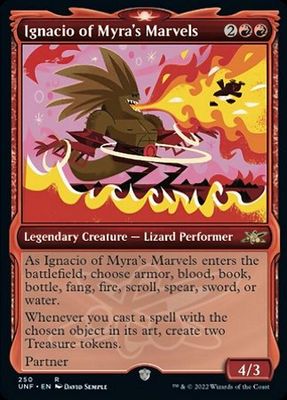 Ignacio of Myra&#39;s Marvels 250 - Alternate Art Showcase Unfinity Collector Booster Singles