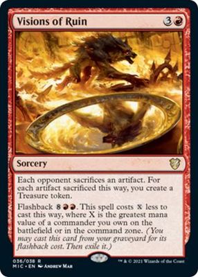 Visions of Ruin 036/038 Innistrad: Midnight Hunt Commander Singles (Español)