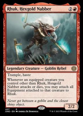 Rhuk, Hexgold Nabber 407 Phyrexia All Will Be One Singles