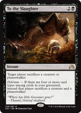 To the Slaughter 139/297 Shadows over Innistrad Singles