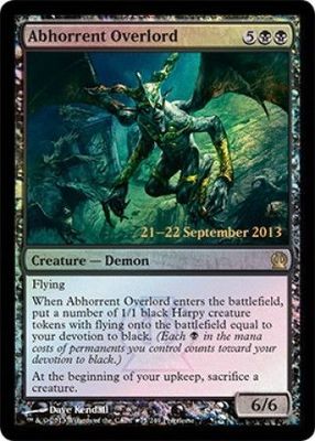 Abhorrent Overlord - THS Pre-Release Foil Promo Magic: The Gathering Promo Cards(Español)
