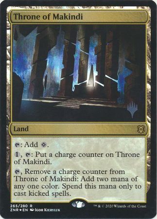 Throne of Makindi 265/280 - Silver Stamped Foil Zendikar Rising Silver Stamped Foil Singles (Español)