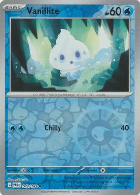 Vanillite - 043/182 - Common Reverse Holo Scarlet &amp; Violet: Paradox Rift Reverse Holo Singles