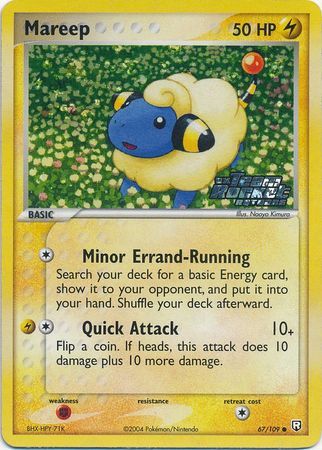 Mareep - 67/109 - Common Reverse Holo Ex Team Rocket Returns Reverse Holo Singles