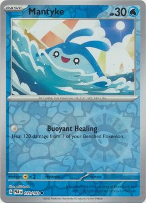 Mantyke - 039/182 - Common Reverse Holo Scarlet &amp; Violet: Paradox Rift Reverse Holo Singles