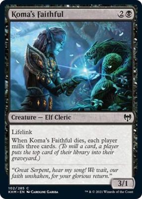 Koma&#39;s Faithful 102/285 - Kaldheim Singles (Español)