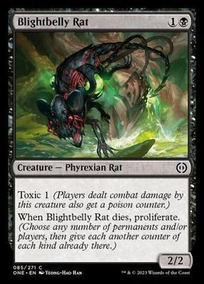 Blightbelly Rat 085/271 Phyrexia All Will Be One Singles (Español)