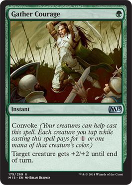 Gather Courage 175/269 Magic 2015 (M15) Singles (Español)