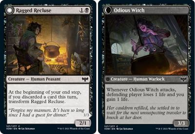 Ragged Recluse | Odious Witch 127/277 - Innistrad: Crimson Vow Singles (Español)