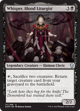 Whisper, Blood Liturgist 111/269 Dominaria Singles (Español)